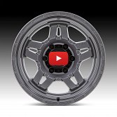 Fuel Oxide D801 Matte Gunmetal Custom Truck Wheels 4